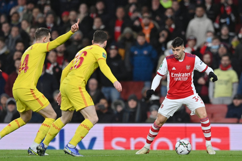Arsenal x Liverpool - Gabriel Martinelli
