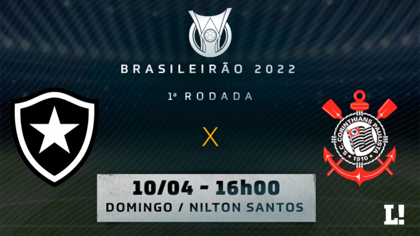 Onde assistir Botafogo x Corinthians e possíveis escalados para a partida