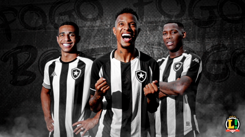 Botafogo - Tchetche, Vitor Sá e Patrick de Paula