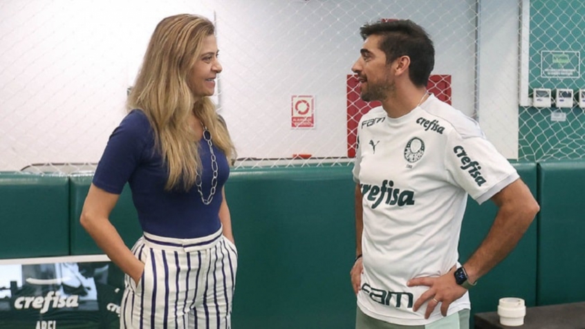 Leila Pereira e Abel Ferreira - Palmeiras