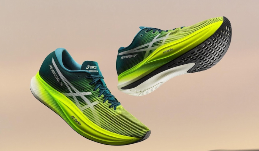 Asics apresenta as atualizações dos modelos Metaspeed+. (Divulgação)