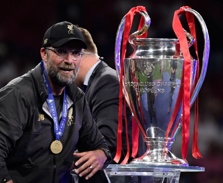 Jürgen Klopp - Liverpool - Campeão da Champions League - Taça
