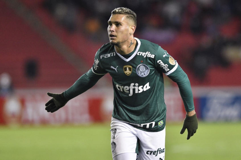 Rafael Navarro comemoração - Independiente Petrolero x Palmeiras