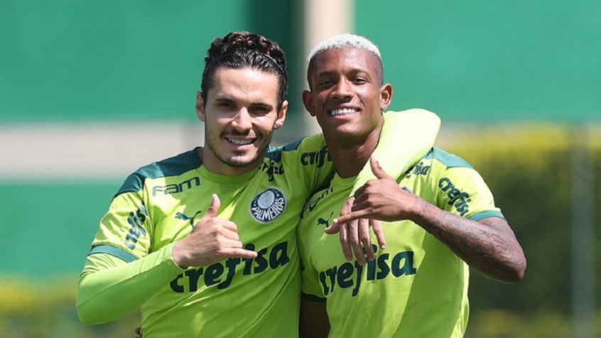 Veiga e Danilo - Treino Palmeiras