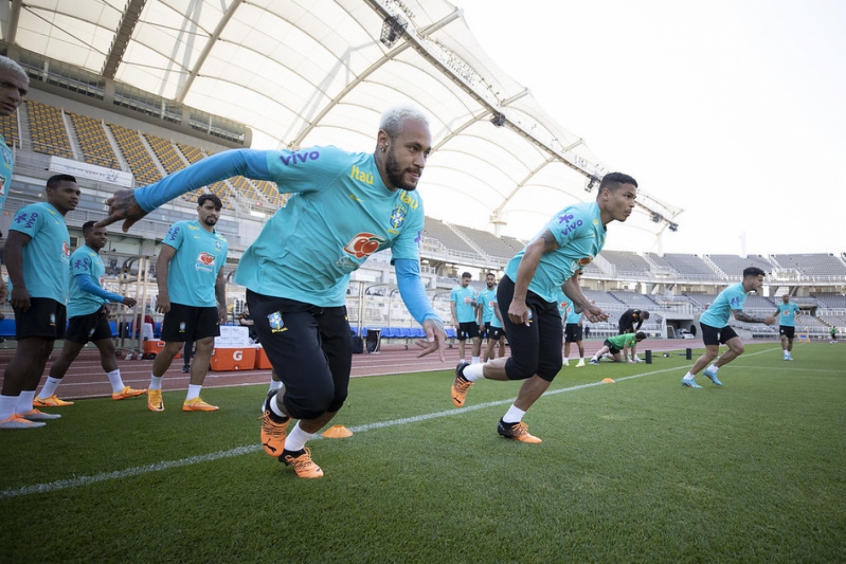 Neymar - Treino da Seleção Brasileira