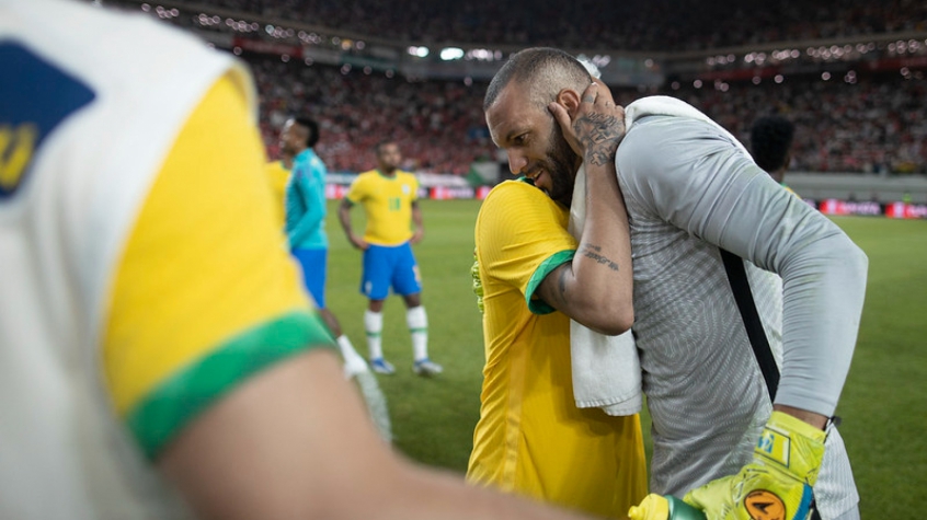 Weverton é o quinto goleiro do Palmeiras que mais jogou pela Seleção Brasileira