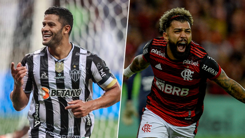 Hulk e Gabigol se reencontram: compare os números dos atacantes de Atlético-MG e Flamengo em 2022