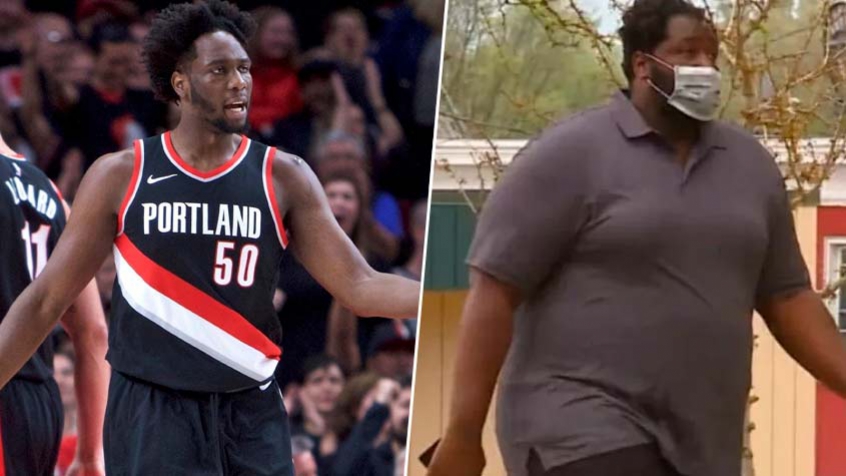 Caleb Swanigan, atuando pelo Portland Trail Blazer, da NBA