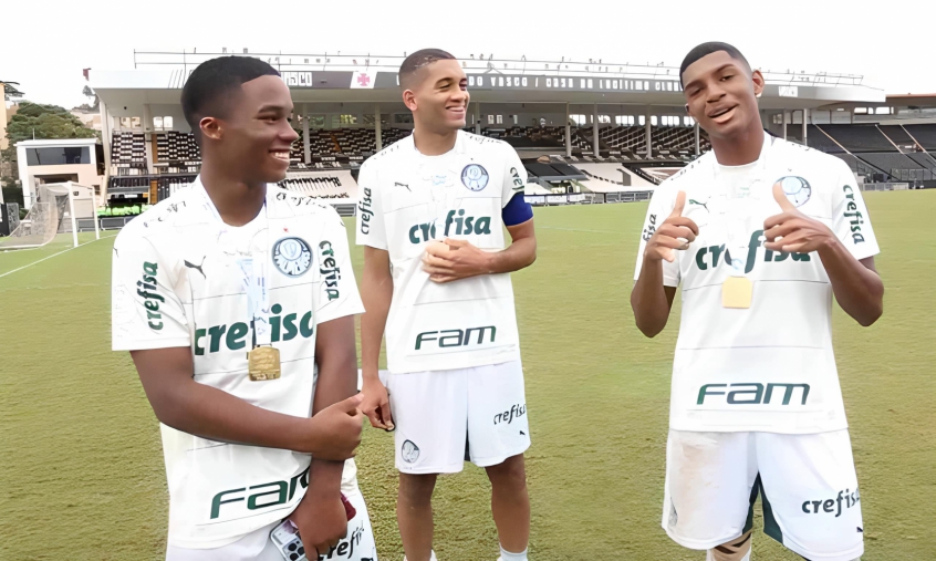 Endrick, Luis Guilherme e Vareta conquistaram títulos oficiais em todas as categorias abaixo do profissional, feito inédito na história do clube