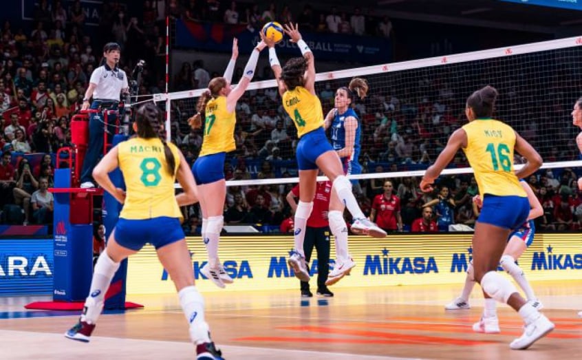 Brasil bate a Sérvia e está na final da Liga das Nações de vôlei