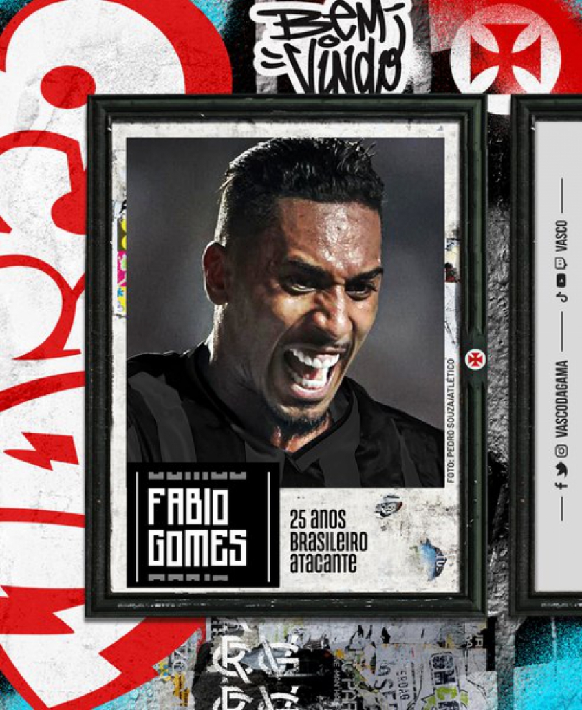 Vasco anuncia a contratação por empréstimo do atacante Fábio Gomes LANCE!