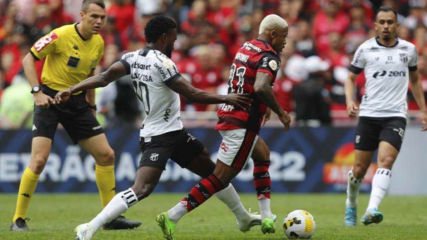 Com gols e expuls&Atilde;&micro;es de Gabigol e J&Atilde;&acute;, Flamengo e Cear&Atilde;&iexcl; empatam no Maracan&Atilde;&pound;  | LANCE!