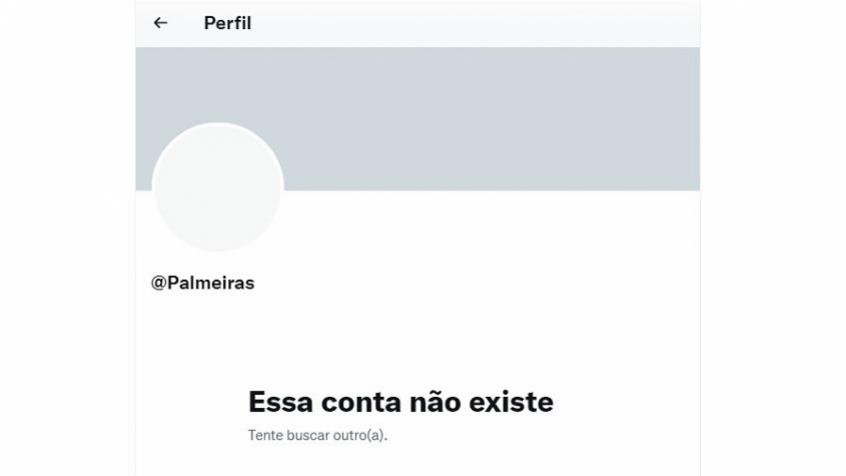 Conta do Palmeiras no Twitter fica fora do ar e agita internet