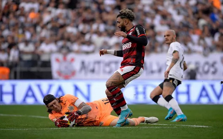 As armas de Flamengo e Corinthians caso a final da Copa do Brasil seja decidida nos pênaltis