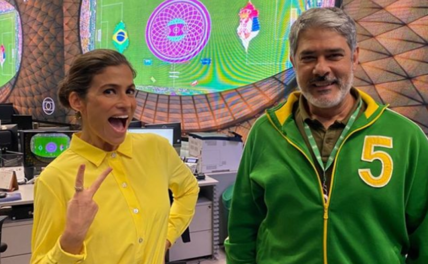 Em clima de Copa do Mundo, Bonner e Renata Vasconcellos se vestem de verde a amarelo | LANCE! Em clima de Copa do Mundo, Bonner e Renata Vasconcellos se vestem de verde a amarelo | LANCE!