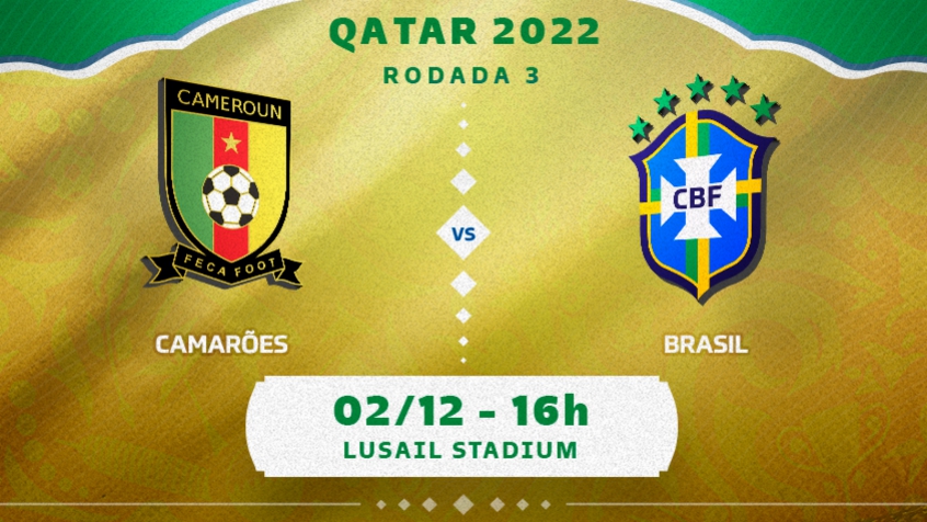 Camarões x Brasil: onde assistir, horário e escalações do jogo da Seleção na Copa do Mundo | LANCE! Camarões x Brasil: onde assistir, horário e escalações do jogo da Seleção na Copa do Mundo | LANCE!