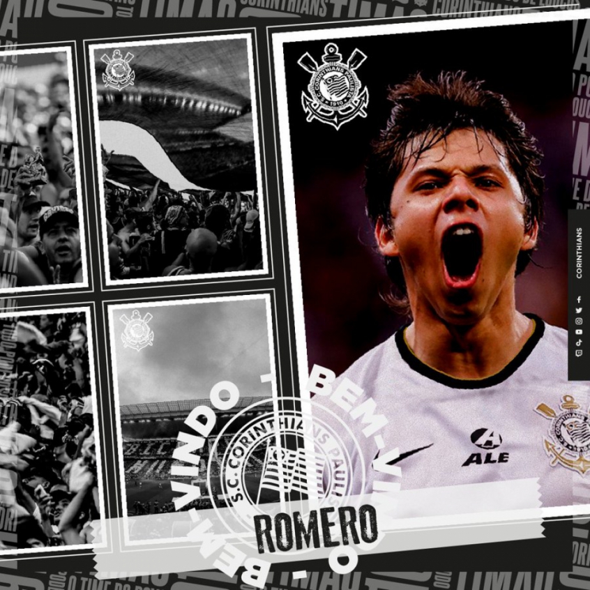Corinthians anuncia retorno do atacante paraguaio &Atilde;ngel Romero | LANCE!