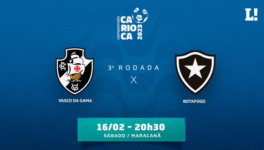 Tempo Real Vasco x Botafogo 3 rodada cariocao