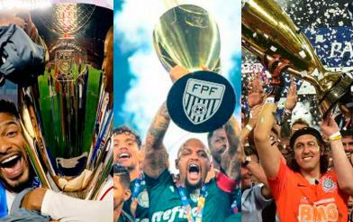 São Paulo (2021), Palmeiras (2020) e Corinthians (2019)