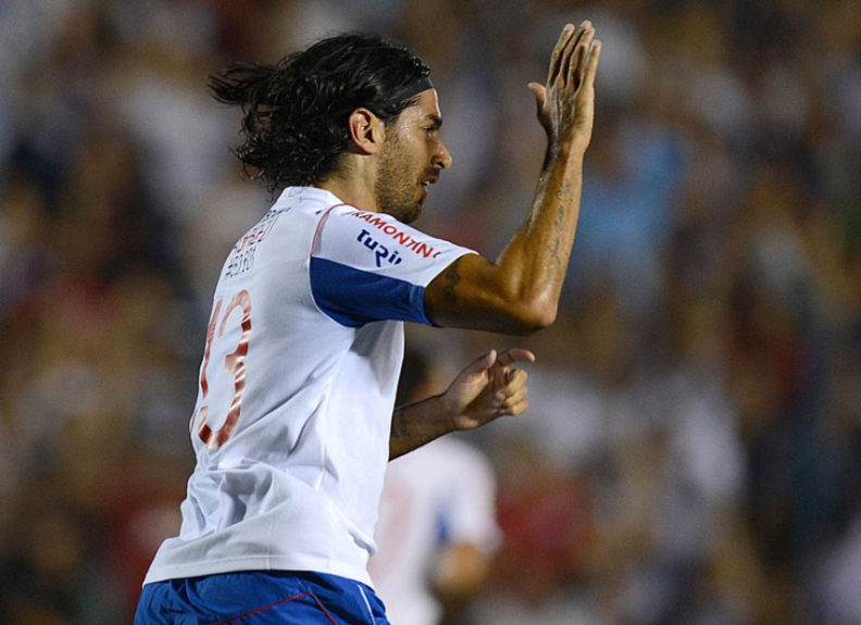 Barcelona x Nacional - Loco Abreu (Foto: Pablo Porciuncula/AFP)