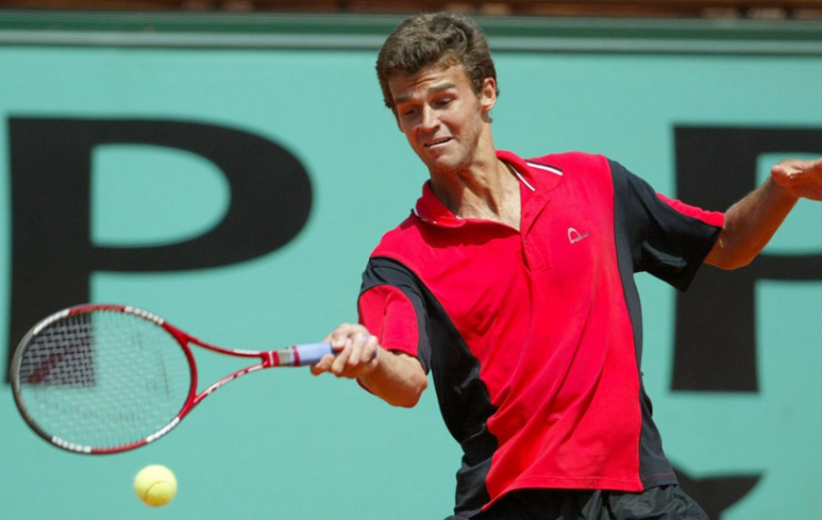 Guga x Federer -Roland Garros (foto:AFP)