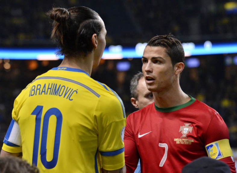 Cristiano Ronaldo e Ibrahimovic