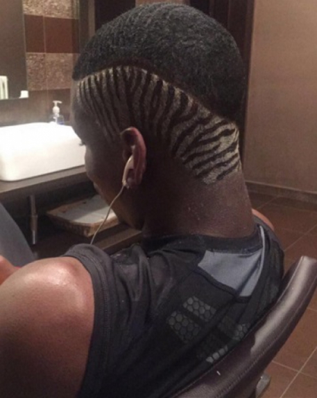 O francês já usou o cabelo inspirado na zebra