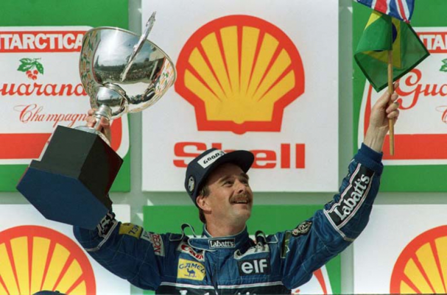 Nigel Mansell colocou os britânicos no topo novamente com o título mundial de 1992