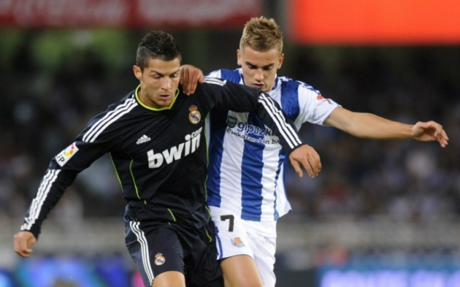 Griezmann e Cristiano Ronaldo - Real Sociedad x Real Madrid (2010)