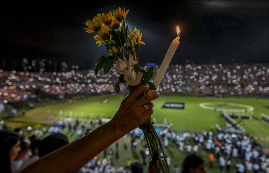 chapecoense homenagem atletico nacional