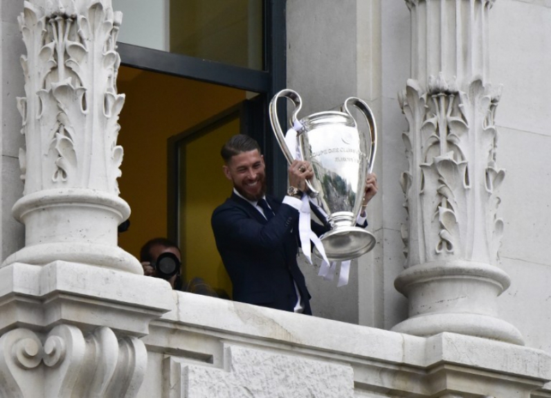 Sergio Ramos Troféu da Champions 2016