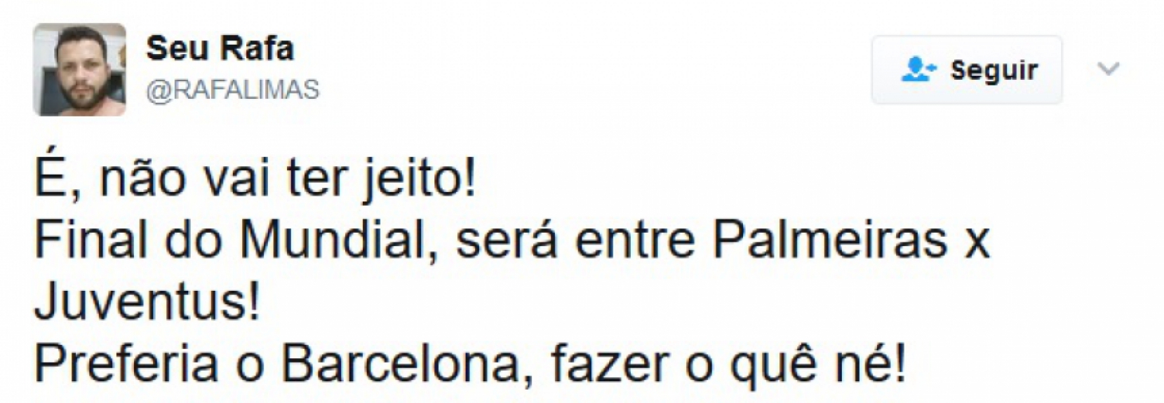 Após derrota do Barcelona por 3 a 0 para Juventus, palmeirenses e flamenguistas brincaram com a 'dedicação' do time catalão em fugir dos brasileiros no Mundial de Clubes