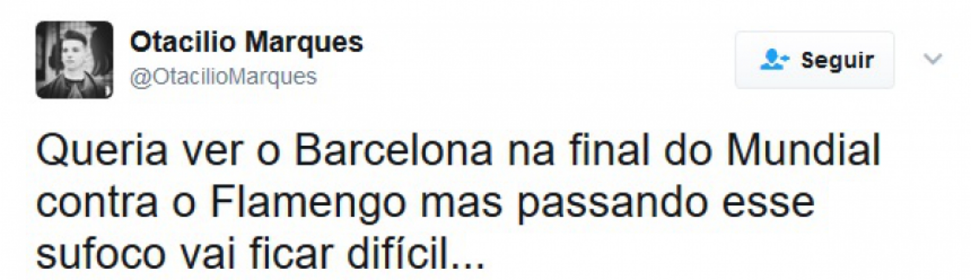 Após derrota do Barcelona por 3 a 0 para Juventus, palmeirenses e flamenguistas brincaram com a 'dedicação' do time catalão em fugir dos brasileiros no Mundial de Clubes