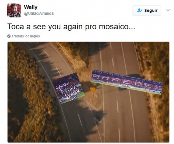Rivais tiraram sarro do mosaico rubro-negro na partida contra o Atlético-PR, pela Libertadores