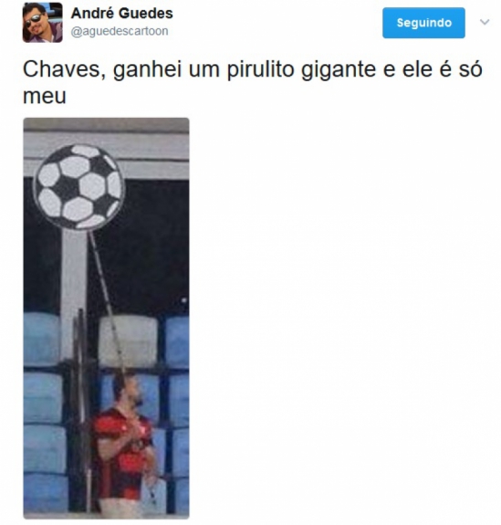 Rivais tiraram sarro do mosaico rubro-negro na partida contra o Atlético-PR, pela Libertadores