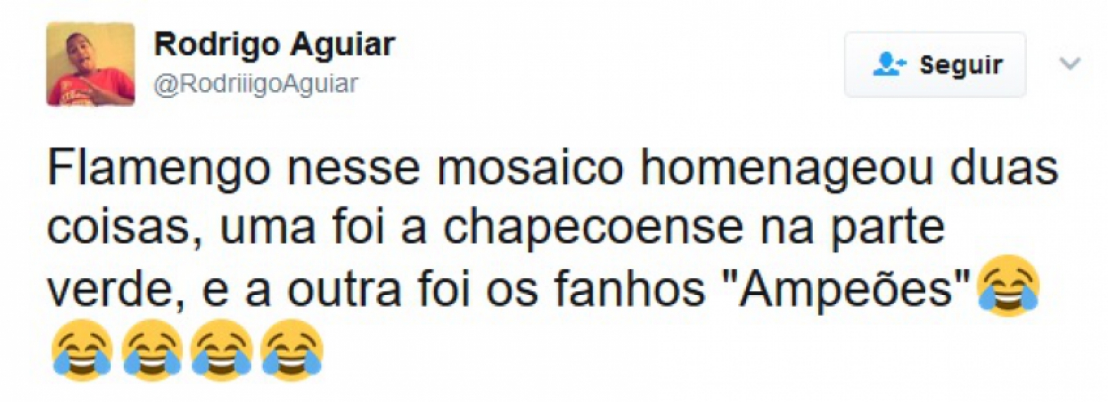 Rivais tiraram sarro do mosaico rubro-negro na partida contra o Atlético-PR, pela Libertadores