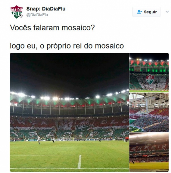 Rivais tiraram sarro do mosaico rubro-negro na partida contra o Atlético-PR, pela Libertadores