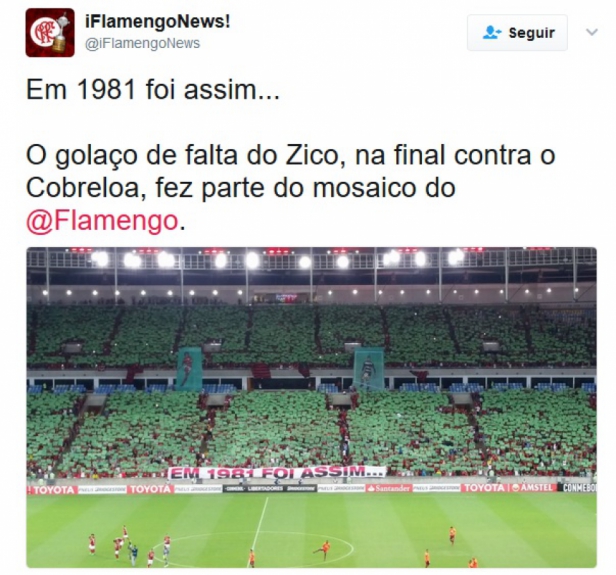 Por outro lado, flamenguistas vibraram com a festa feita no Maracanã