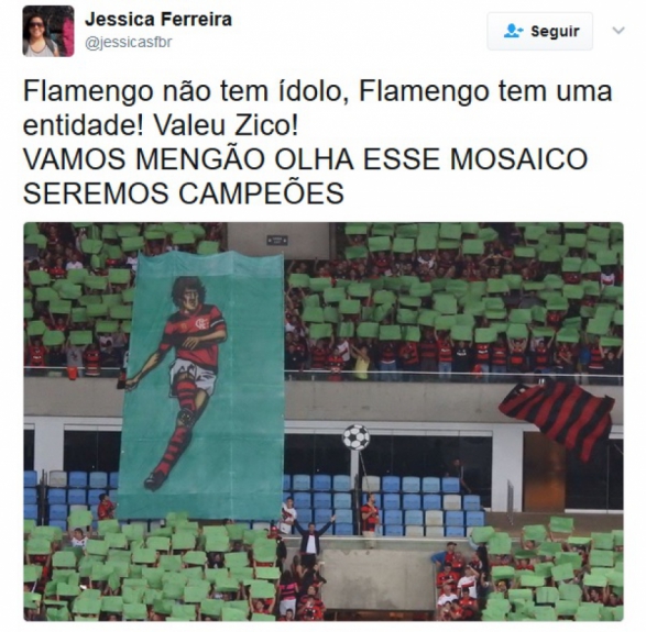 Por outro lado, flamenguistas vibraram com a festa feita no Maracanã