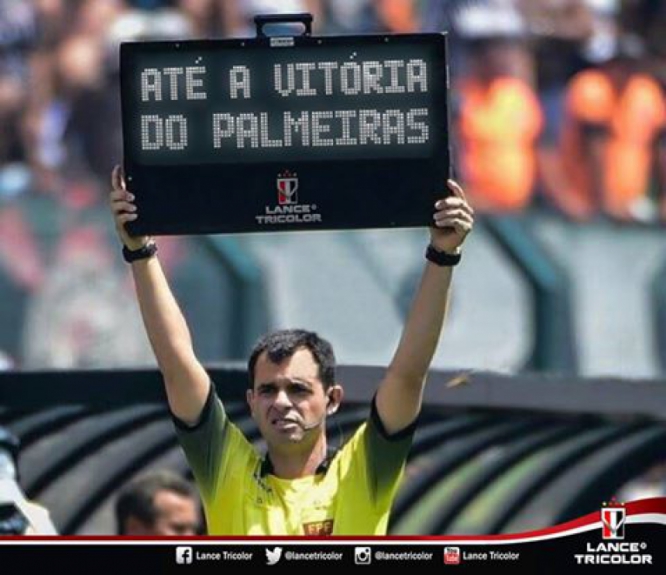 Gol aos 54 minutos do segundo tempo rendeu brincadeiras nas redes sociais