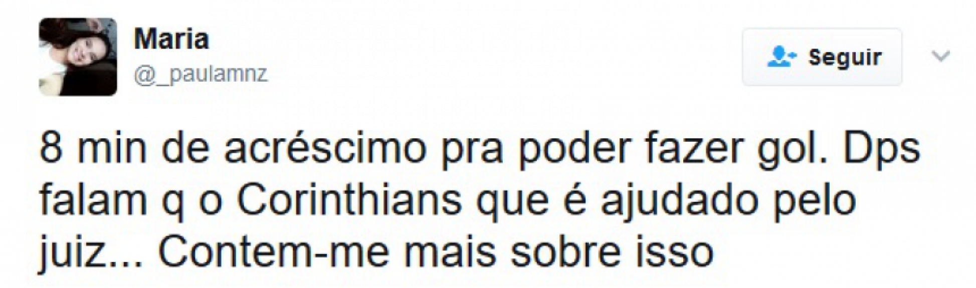 Gol aos 54 minutos do segundo tempo rendeu brincadeiras nas redes sociais