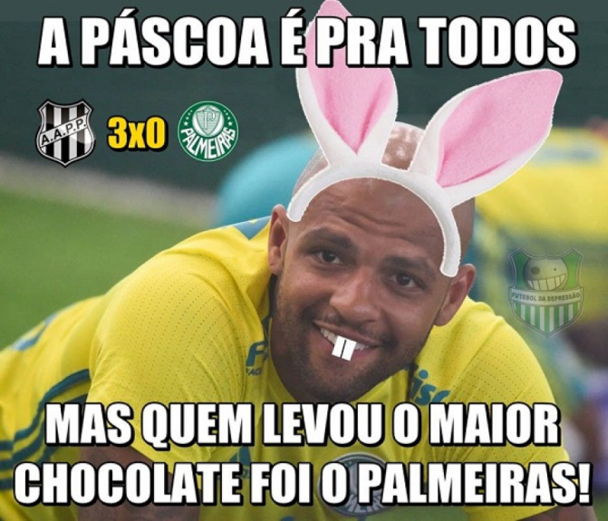 Palmeiras não escapou das zoações após derrota para Ponte Preta