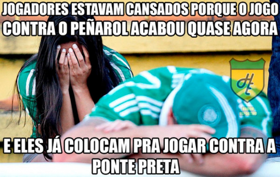 Palmeiras não escapou das zoações após derrota para Ponte Preta