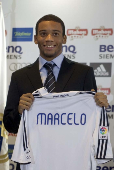 Marcelo chegou ao Real Madrid em janeiro de 2007, após se destacar pelo Fluminense