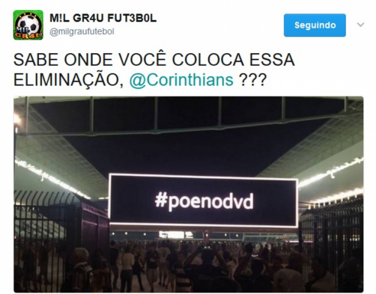 Os melhores memes da eliminação do Corinthians para o Internacional na Copa do Brasil