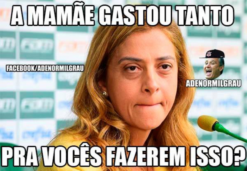 Rivais provocaram o Palmeiras com memes nas redes sociais
