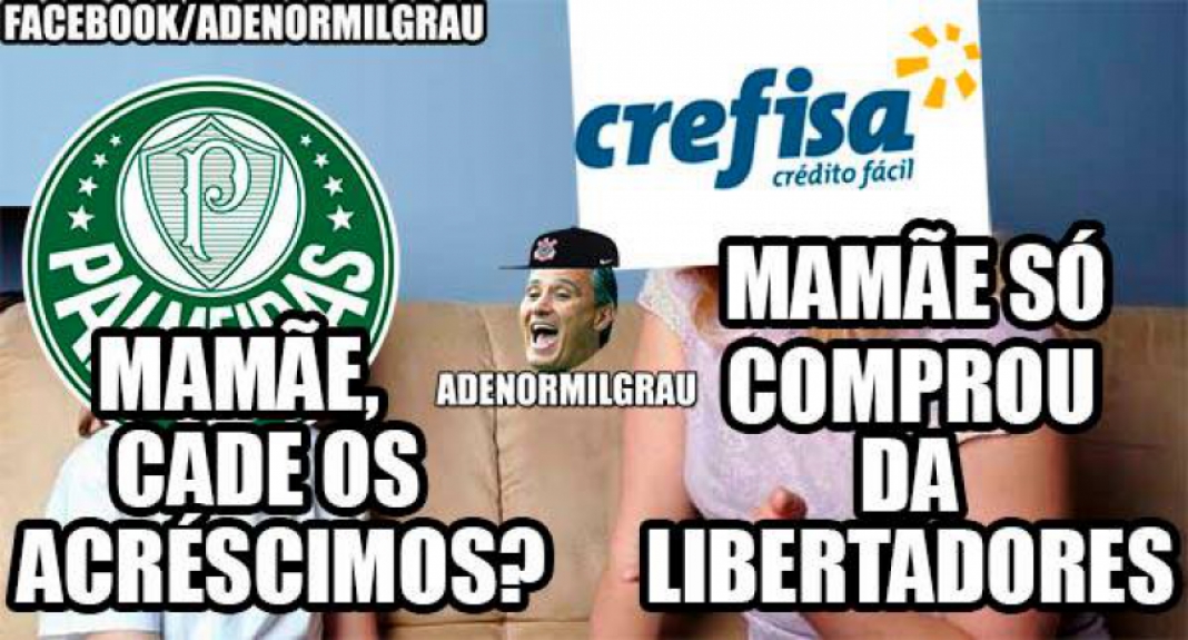 Rivais provocaram o Palmeiras com memes nas redes sociais