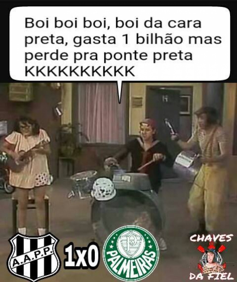 Rivais provocaram o Palmeiras com memes nas redes sociais