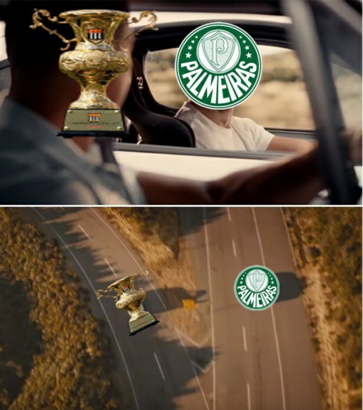 Rivais provocaram o Palmeiras com memes nas redes sociais