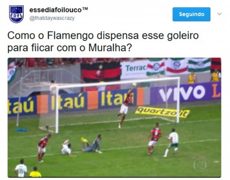 Comentários ironizam falha e fazem piadas com Alex Muralha